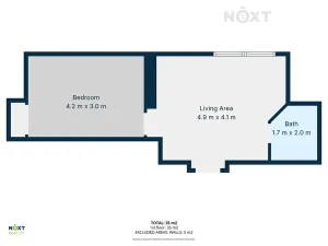 Pronájem bytu 1+1, Jilemnice, Čsl. Legií, 35 m2