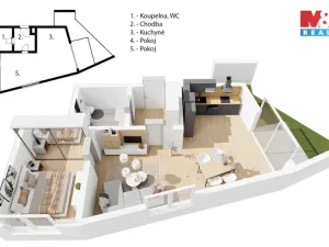 Prodej bytu 2+kk, Praha - Střížkov, Střížkovská, 70 m2