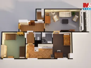 Prodej bytu 2+1, Tanvald, Sportovní, 57 m2