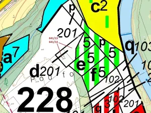 Dražba lesa, Rabí, 1958 m2