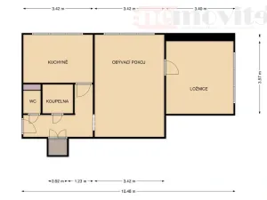 Prodej bytu 2+1, Ostrava, Na Robinsonce, 46 m2