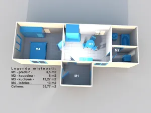 Prodej rodinného domu, Mšené-lázně, Skalička, 64 m2