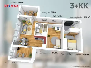 Prodej bytu 3+kk, Praha - Hostivař, Přeštická, 68 m2