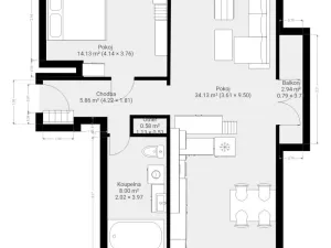 Pronájem bytu 2+kk, Zastávka, Stará osada, 63 m2