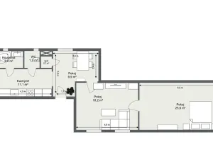 Prodej bytu 3+1, Hradec Králové, Zelená, 70 m2