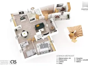 Pronájem bytu 3+kk, Brno, Ríšova, 118 m2