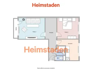 Pronájem bytu 2+1, Ostrava - Zábřeh, Tylova, 59 m2
