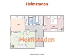 Pronájem bytu 2+1, Ostrava - Moravská Ostrava, náměstí Jiřího Myrona, 56 m2