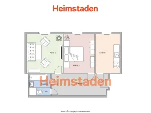 Pronájem bytu 2+1, Ostrava - Poruba, náměstí Vítězslava Nováka, 54 m2