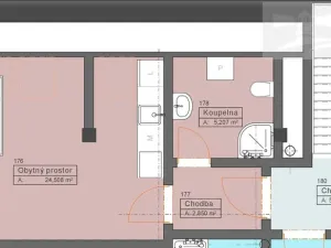 Prodej bytu 2+kk, České Budějovice, Rudolfovská tř., 43 m2