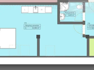 Prodej bytu 2+kk, České Budějovice, Rudolfovská tř., 43 m2