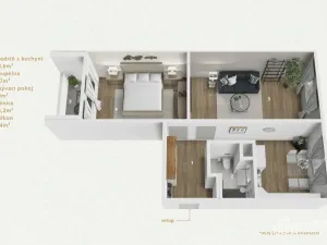 Prodej bytu 2+1, Sokolov, Spartakiádní, 61 m2