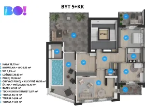 Pronájem kanceláře, Ostrava, F. X. Riepla, 171 m2
