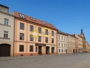 Pronájem bytu 1+kk, Strakonice - Strakonice I, Velké náměstí, 32 m2