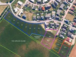 Prodej pozemku pro bydlení, Hrušovany u Brna, Pod Střediskem, 759 m2