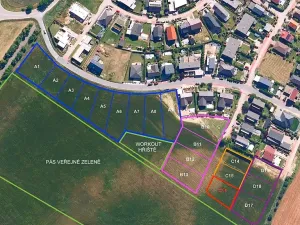 Prodej pozemku pro bydlení, Hrušovany u Brna, Pod Střediskem, 767 m2