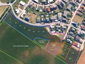 Prodej pozemku pro bydlení, Hrušovany u Brna, Pod Střediskem, 874 m2