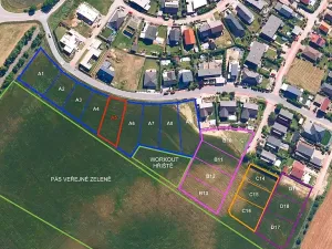 Prodej pozemku pro bydlení, Hrušovany u Brna, Pod Střediskem, 896 m2