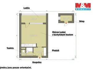Pronájem bytu 1+kk, Plzeň - Bolevec, Tachovská, 27 m2