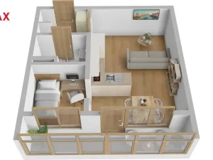 Pronájem bytu 1+1, Hradec Králové - Slezské Předměstí, Ječná, 34 m2