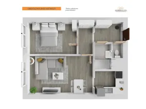 Pronájem bytu 2+kk, Praha - Ruzyně, Ciolkovského, 41 m2