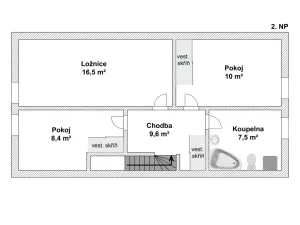 Prodej rodinného domu, Kuřim, Metelkova, 105 m2