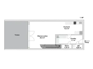 Prodej rodinného domu, Kuřim, Metelkova, 105 m2