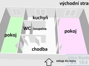 Prodej bytu 2+1, Bruntál, Smetanova, 59 m2