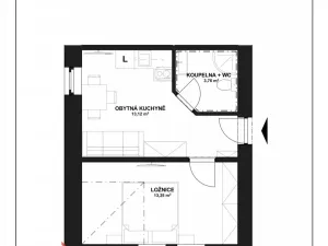 Prodej bytu 2+kk, Horní Lhota, 30 m2