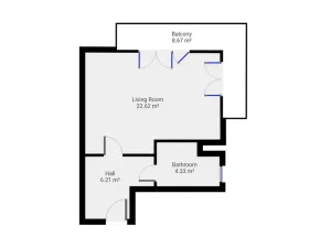 Pronájem bytu 1+kk, Praha - Záběhlice, Mikanova, 31 m2