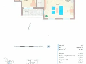 Pronájem bytu 2+kk, Praha - Dolní Měcholupy, Kryšpínova, 65 m2