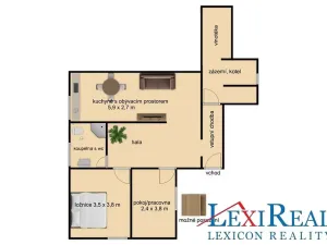 Pronájem bytu 3+kk, Radonice, Ligasova, 71 m2
