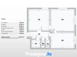 Pronájem bytu 2+1, Praha - Smíchov, Bieblova, 58 m2