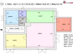 Pronájem bytu 2+1, Karlovy Vary - Doubí, Lesní, 58 m2