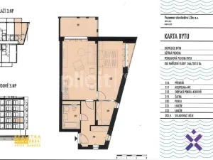 Pronájem bytu 2+kk, Zlín, Kúty, 62 m2