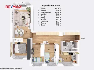 Pronájem bytu 4+1, Jindřichův Hradec, Nušlova, 75 m2