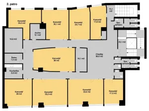 Pronájem kanceláře, Praha, Na příkopě, 400 m2