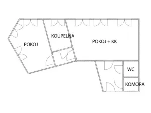 Pronájem bytu 2+kk, Habartice, 50 m2
