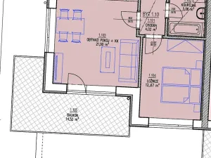 Prodej bytu 2+kk, Brno, Chvalovka, 46 m2