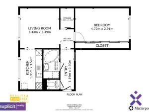 Pronájem bytu 2+1, Zlín - Malenovice, Husova, 48 m2