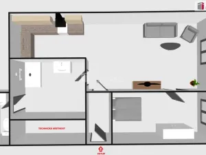 Pronájem rodinného domu, Žarošice, 52 m2