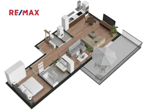 Pronájem bytu 3+kk, Česká Lípa, Jiráskova, 61 m2