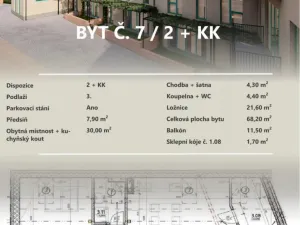 Prodej bytu 2+kk, Dubné, 70 m2