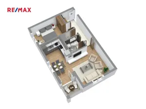 Pronájem bytu 2+kk, Chrudim, Dr. Bartůňka, 55 m2