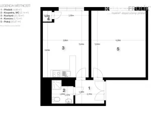 Pronájem bytu 1+1, Praha - Bubeneč, V. P. Čkalova, 55 m2