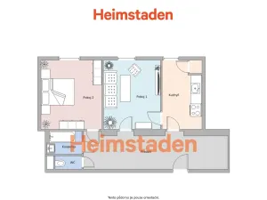 Pronájem bytu 2+1, Havířov - Šumbark, nám. T. G. Masaryka, 59 m2