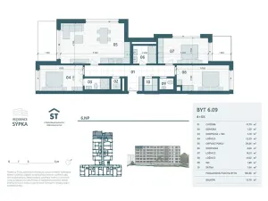 Prodej bytu 4+kk, Otrokovice, tř. Tomáše Bati, 107 m2