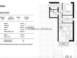 Prodej bytu 2+kk, Ostrava - Slezská Ostrava, U Hájenky, 53 m2