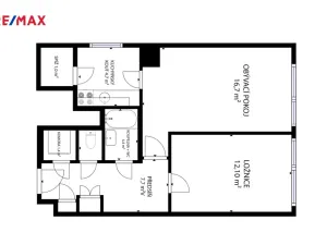 Prodej bytu 2+kk, Praha - Kamýk, Smotlachova, 48 m2