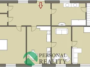 Prodej podílu 3/4 rodinného domu, Lašovice, 100 m2